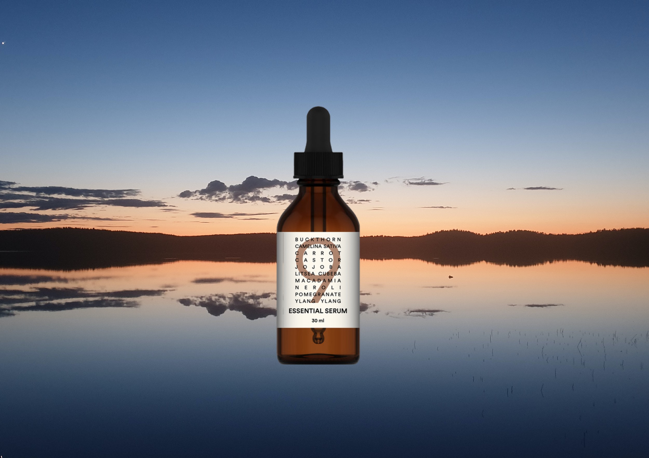 9 Skincare Essential Serum sunset